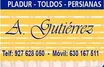 Logo de Persianas y Toldos A. Gutiérrez en Cáceres