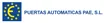 Logo de Puertas Automáticas PAE S.L.